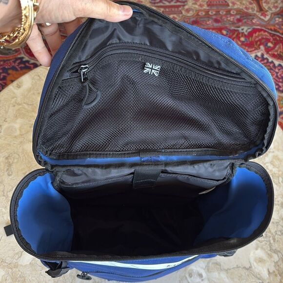 Michael Linnell Reflector Line Toss Pack Backpack Royal Blue Large Unisex - Picture 9 of 15